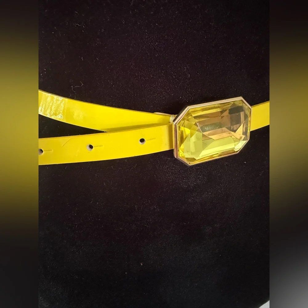 Kate‎ Spade made in Italy yellow  Leather Belt